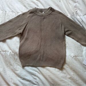 Toddler Unisex Camel Color Lightweight Sweater